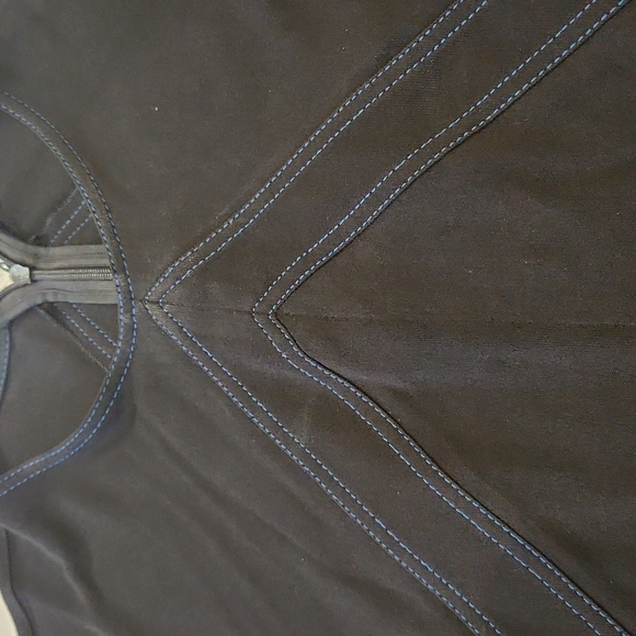 Beautiful Givenchy black dress stitched with blue. - Picture 2 of 5